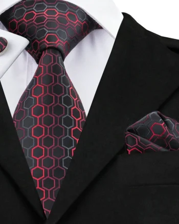 Set cravata + batista + butoni - matase - model 224