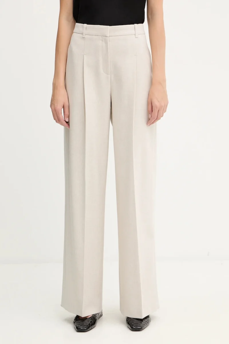 BOSS pantaloni din lână Tiana4