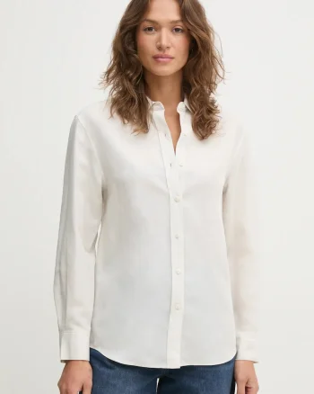 Calvin Klein camasa din amestec de in