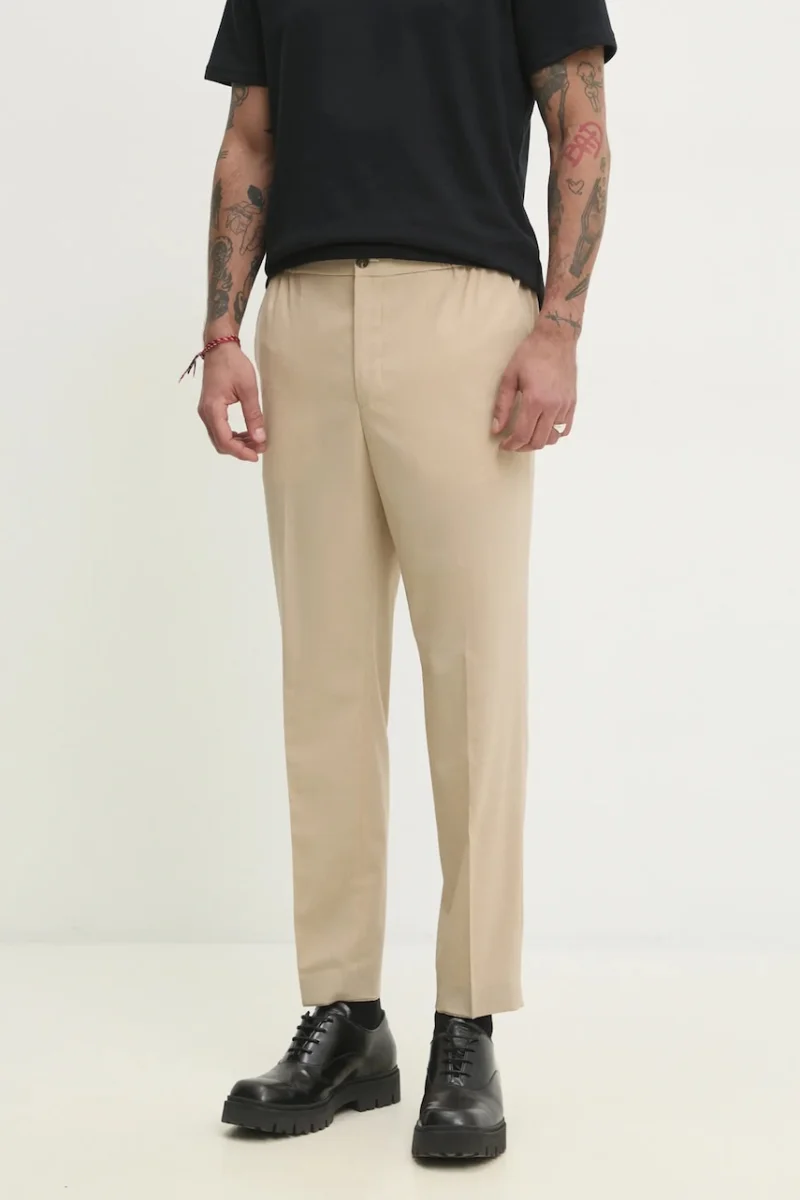 HUGO pantaloni din lana