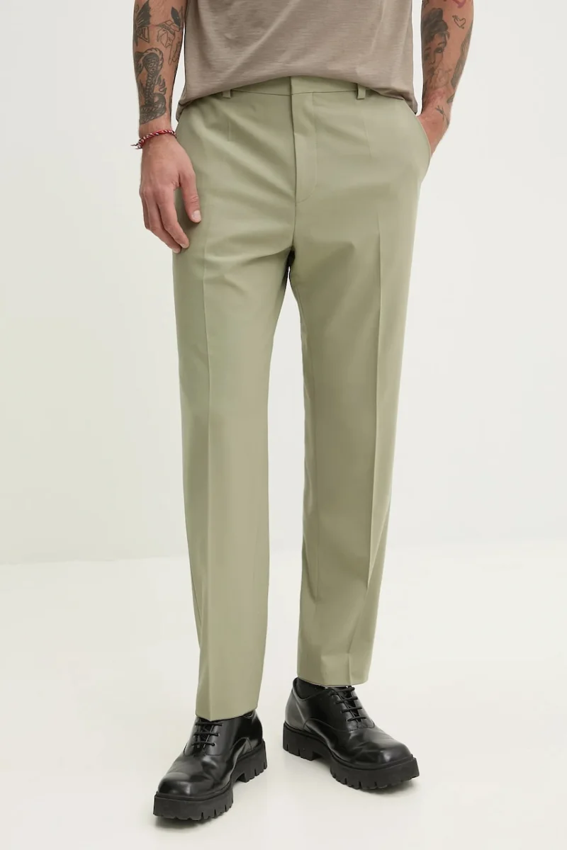 HUGO pantaloni de lână