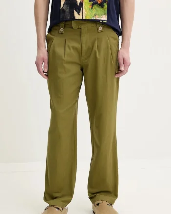 Desigual pantaloni de bumbac BANKER