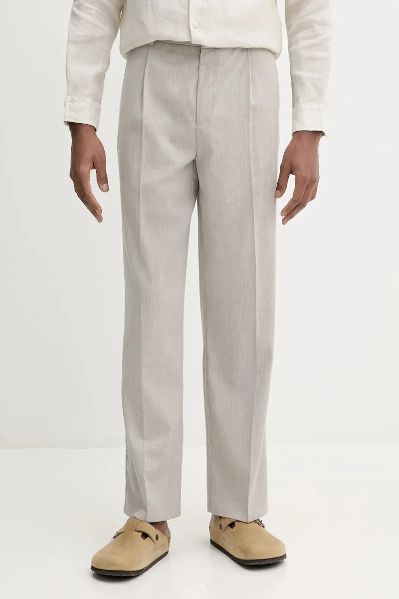 Le Deux pantaloni din amestec de in