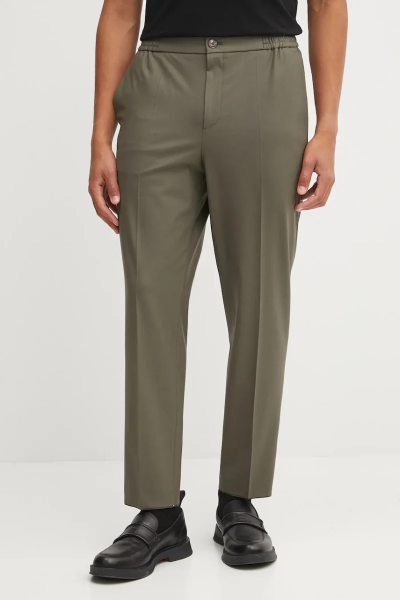 HUGO pantaloni de lână Gos233F1X