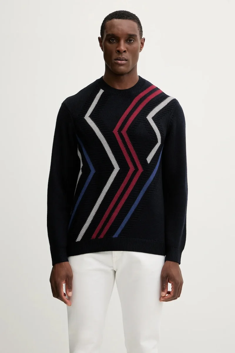 Armani Exchange pulover din amestec de lână