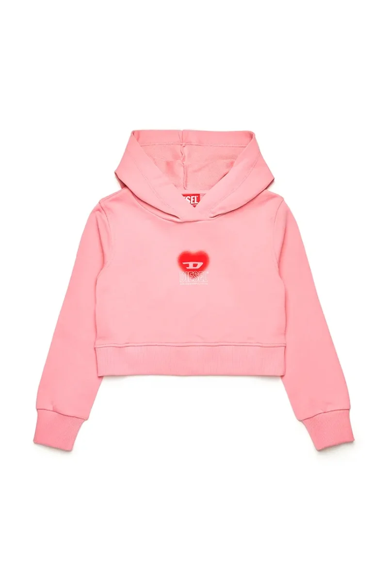 Diesel hanorac de bumbac pentru copii SCUOREHOOD SWEAT-SHIRT