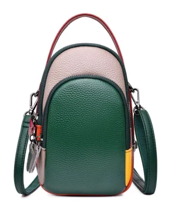 Geanta dama, Orantha GT3341, piele naturala, Multicolor