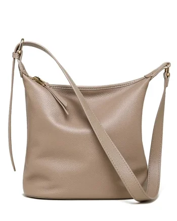 Geanta de dama, Lucasta GT2777, piele naturala, Bej