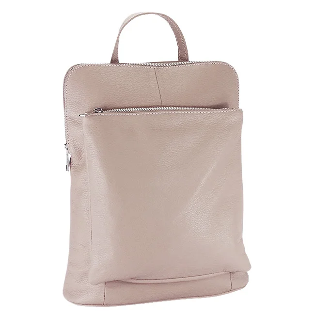 Rucsac roz din piele naturala 2 in1 negru 1441 123