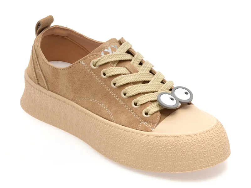 Pantofi sport GRYXX bej, 24997, din nabuc