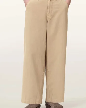 AllSaints pantaloni wide leg bărbați bumbac JACKSON