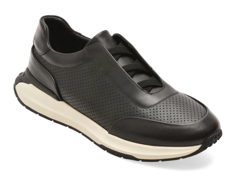 Pantofi sport EPICA negri, 59875, din piele naturala