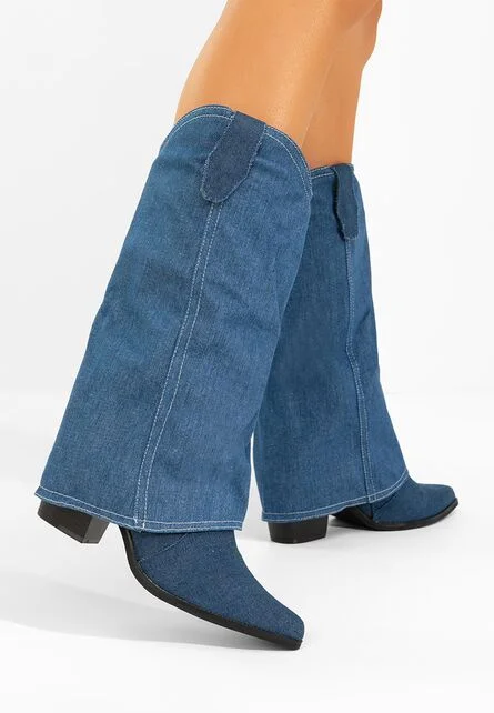 Cizme cowboy dama Josefima denim