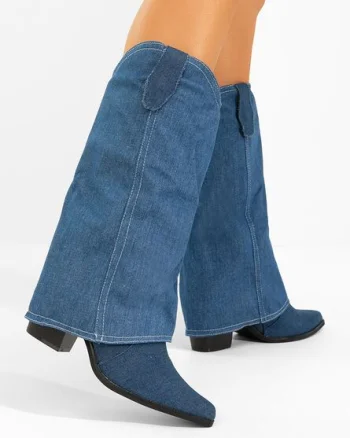 Cizme cowboy dama Josefima denim