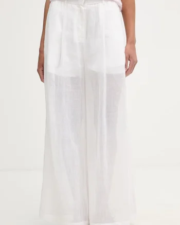 Isabelle Blanche pantaloni straight pentru femei, din in