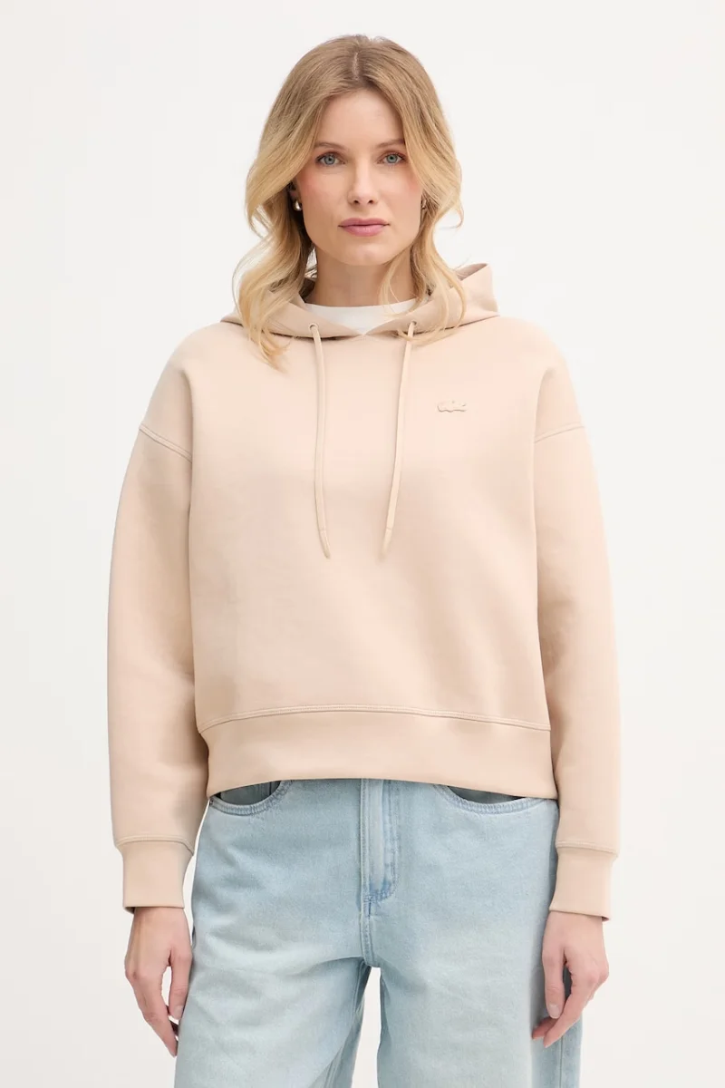 Lacoste hanorac cu glugă de damă din bumbac