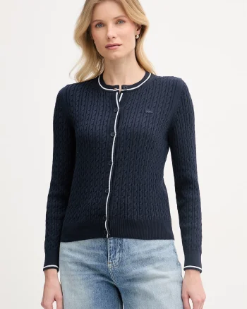 Lacoste cardigan pentru femei, cu bumbac