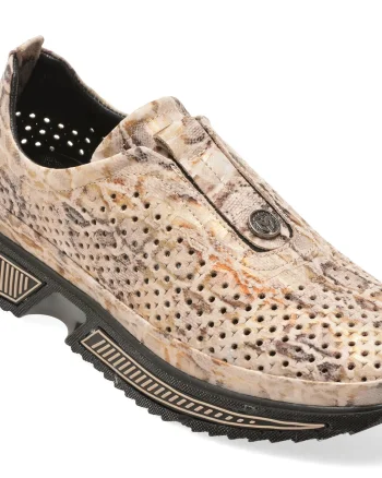 Pantofi sport IMAGE gri, 251YZ77, din piele naturala