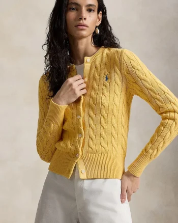 Polo Ralph Lauren cardigan pentru femei, din bumbac COTTON-LSL-CRD