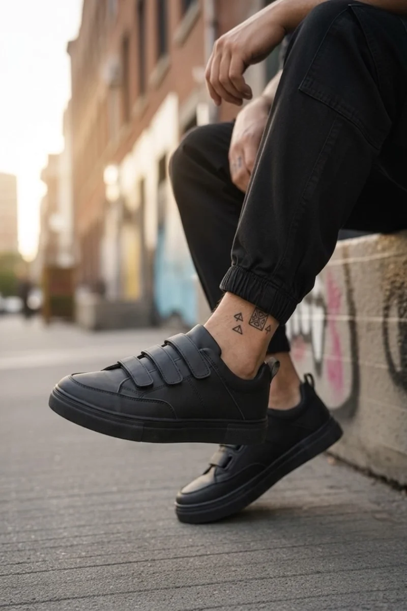 Adidasi barbati casual  negri C35