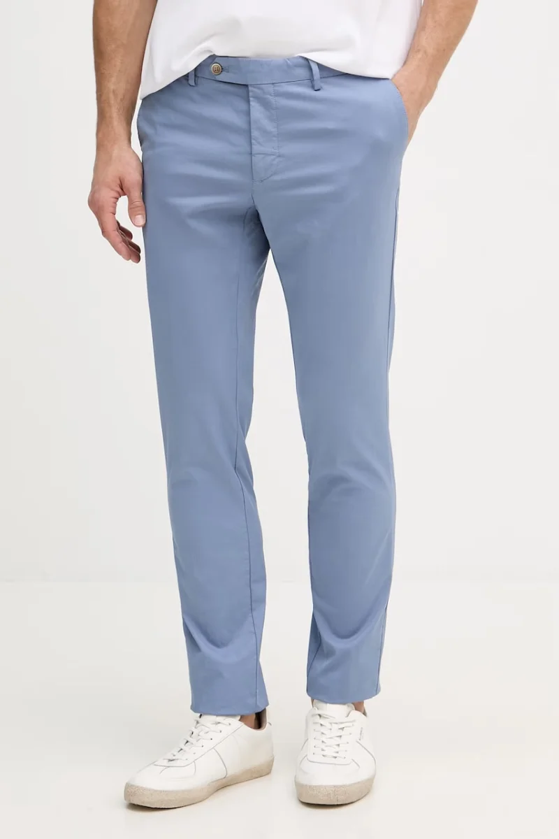 Hackett London Pantaloni slim fit bărbați din bumbac cu elastan