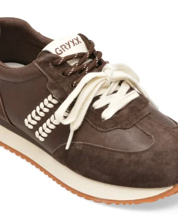 Pantofi sport GRYXX maro, 2588091, din piele naturala