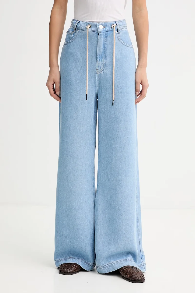MUNTHE blugi wide leg de damă OBEY