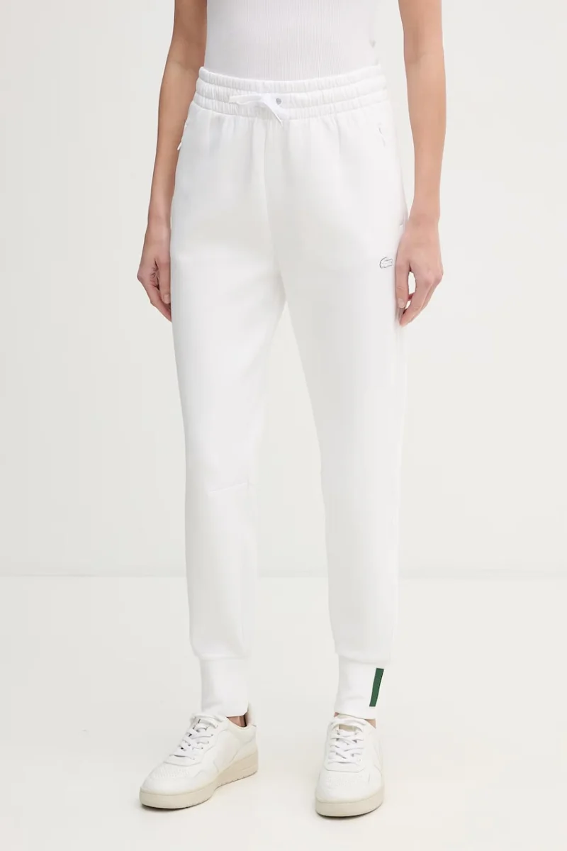 Lacoste pantaloni de trening pentru femei cu bumbac