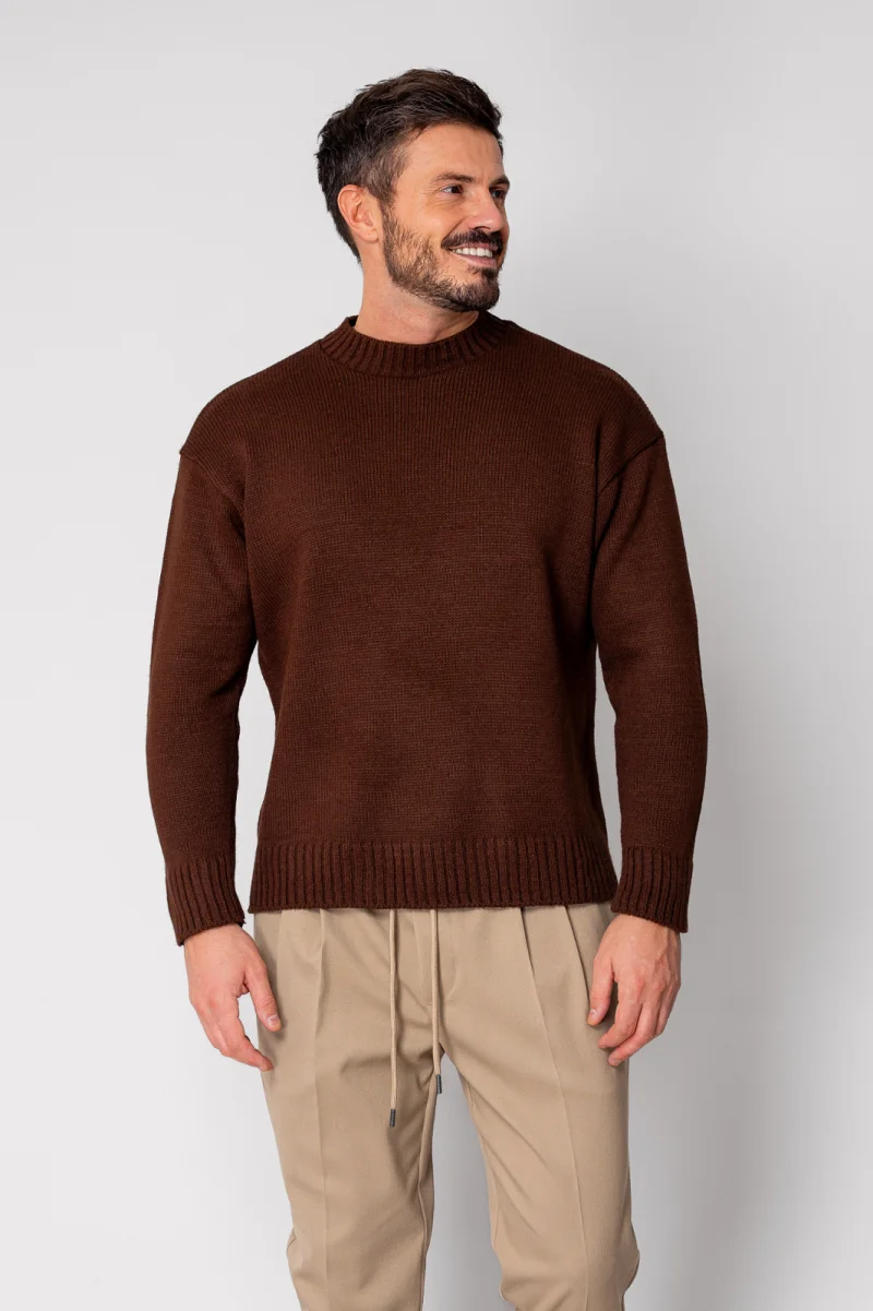 Pulover tricotat Brown