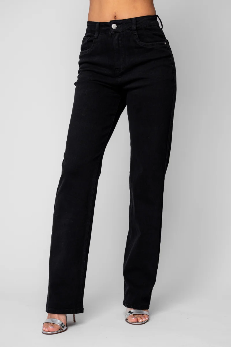 Blugi elastici regular Black