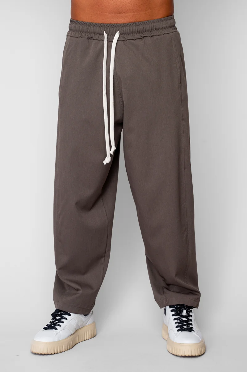Pantaloni lungi drepti Oversized Kaki