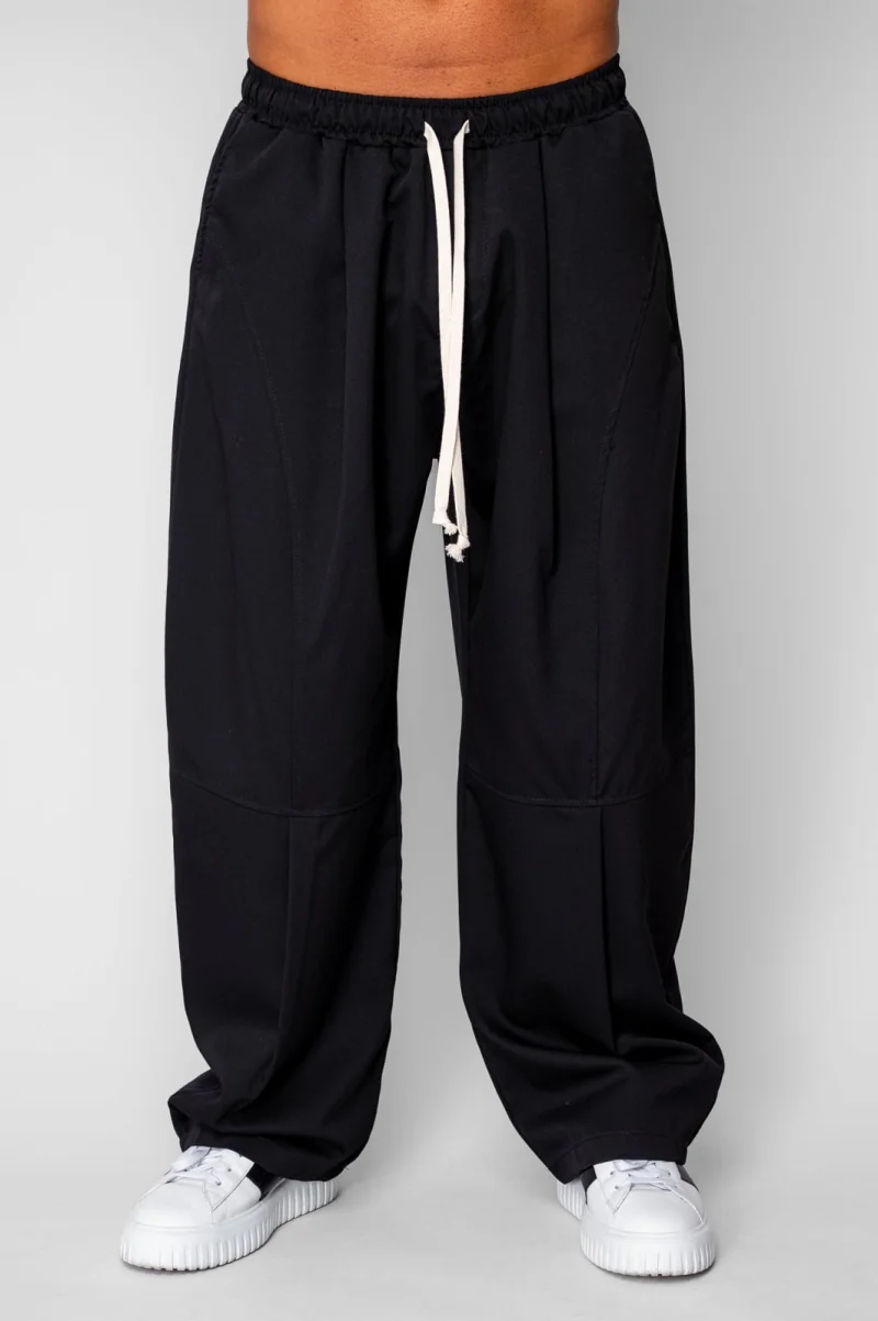 Pantaloni lungi drepti Baloon Fit Black