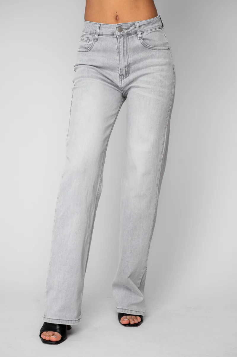 Blugi elastici regular Light Grey