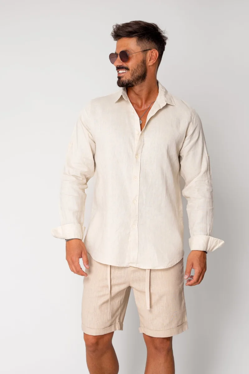 Camasa din 100% In Premium Beige