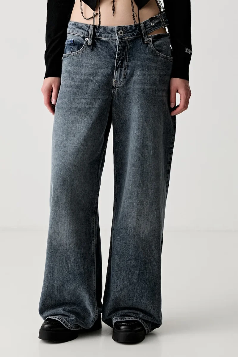 Karl Lagerfeld Jeans blugi wide leg pentru femei