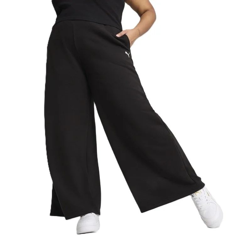 Pantaloni Puma WARDROBE ESS Relaxed Wide Leg Sweatpants TR