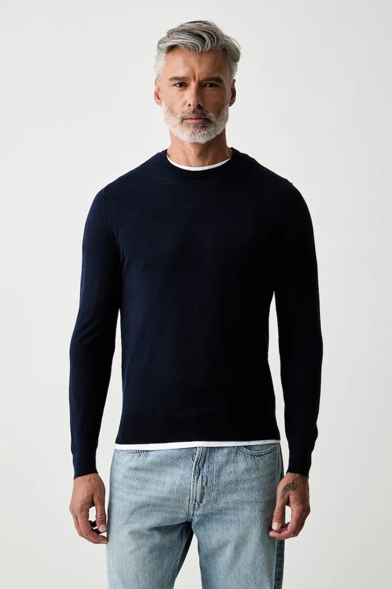 Hackett London pulover pentru bărbați din lână merino