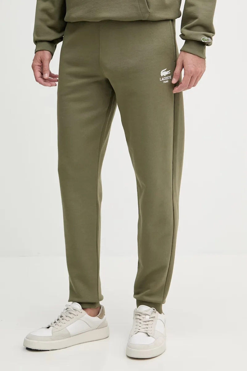 Lacoste pantaloni de trening din bumbac