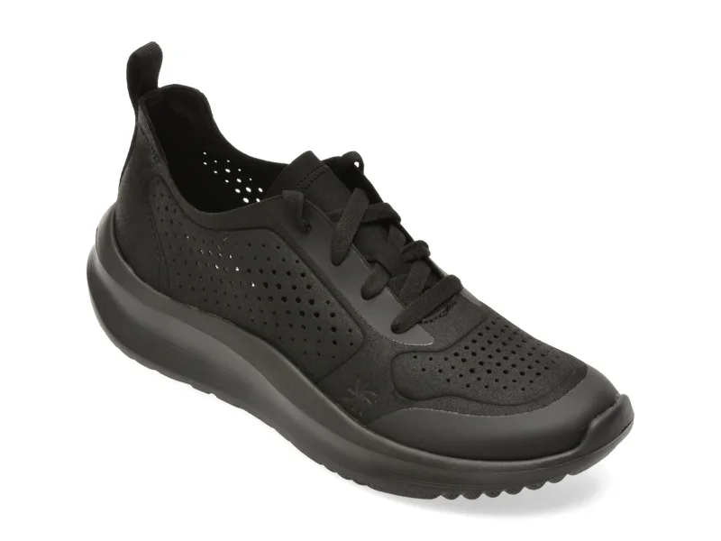 Pantofi sport CLARKS negri, SOLETIE, din material textil