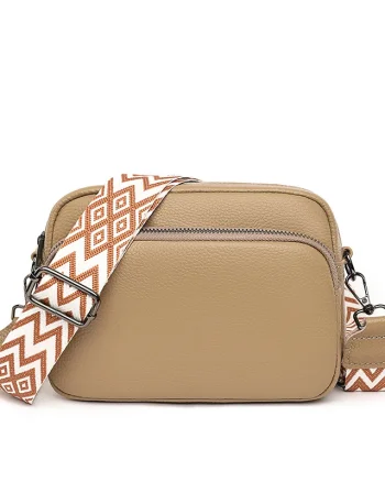 Geanta de dama, Thisbe GT2762, piele naturala, Bej