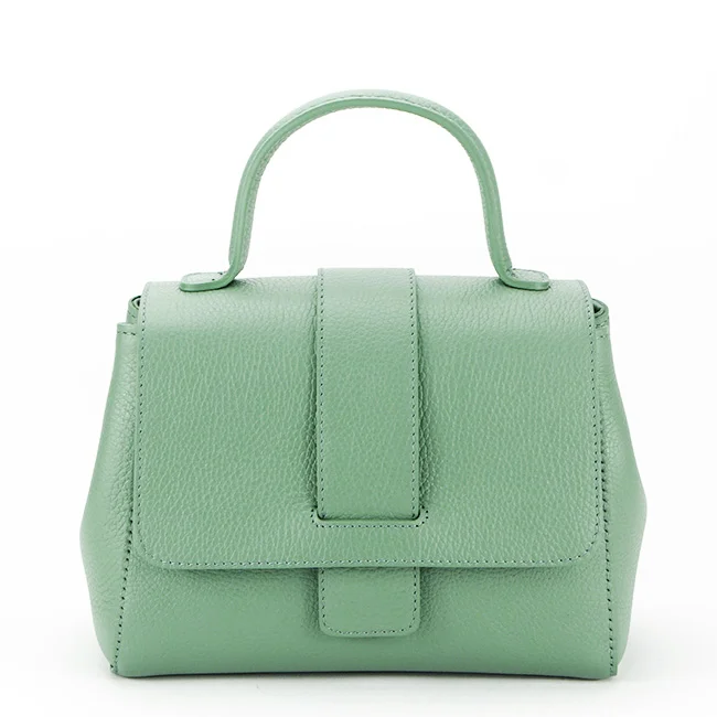 Geanta din piele naturala 1047 123 Verde menta