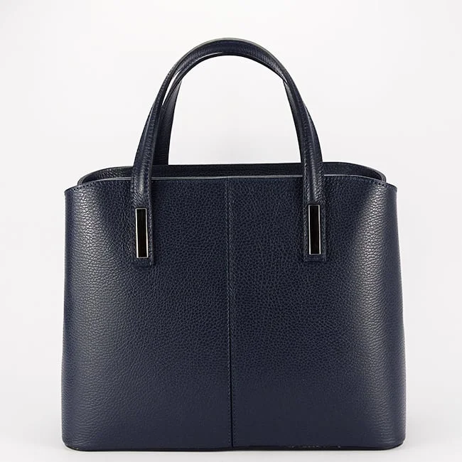 Geanta mare bleumarin din piele naturala 8922 130