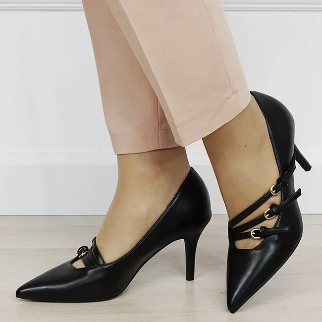 Pantofi eleganti negri 5509 01