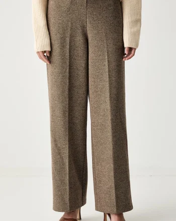 Marc O'Polo pantaloni straight pentru femei cu bumbac
