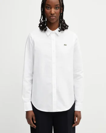 Lacoste cămașă oxford pentru femei, din bumbac