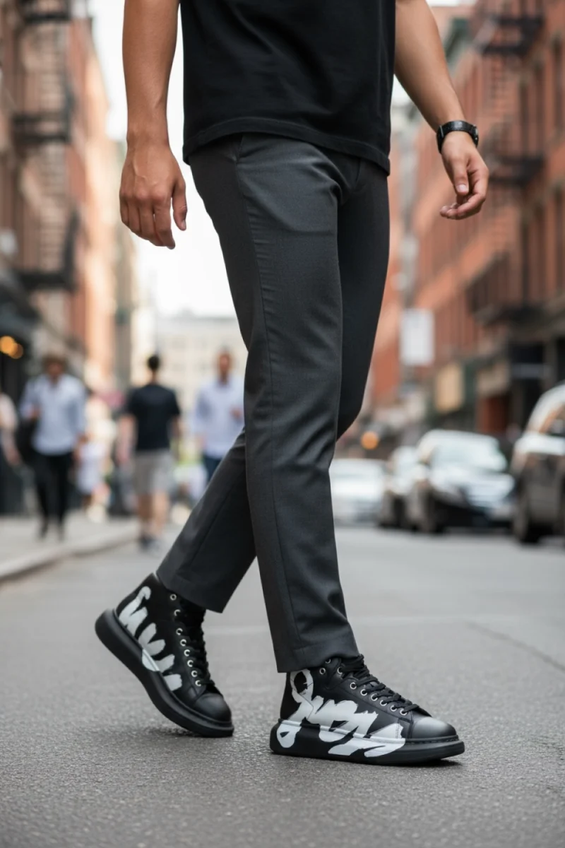 Adidasi barbati casual  negri 6620
