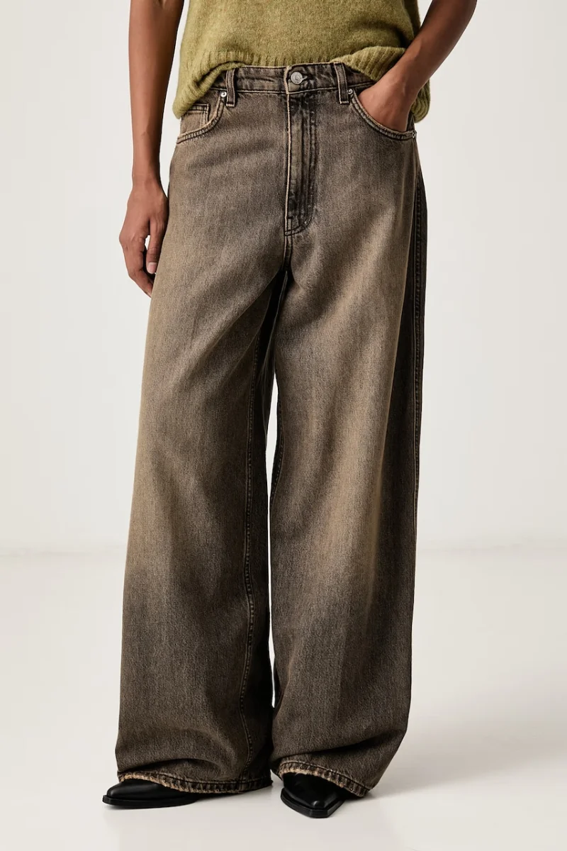 ViCOLO  blugi wide leg pentru femei