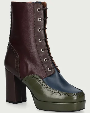 Fly London  botine pentru femei din piele ELUN563FLY
