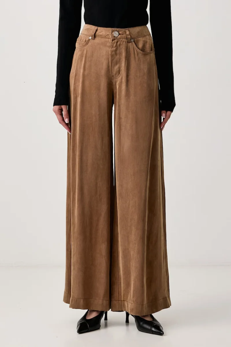 Pinko  pantaloni straight pentru femei din cupro