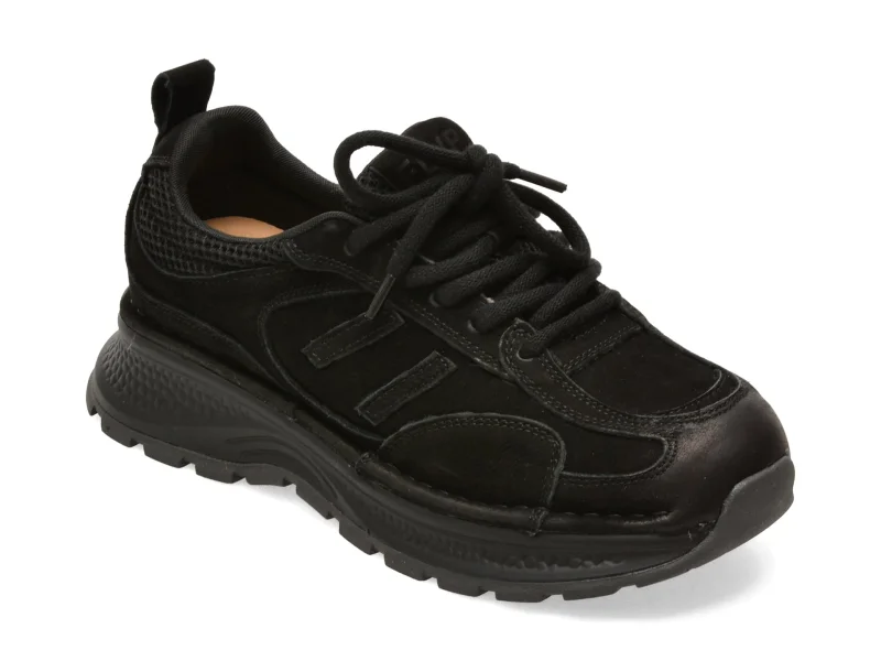 Pantofi sport FLAVIA PASSINI negri, 9011, din nabuc